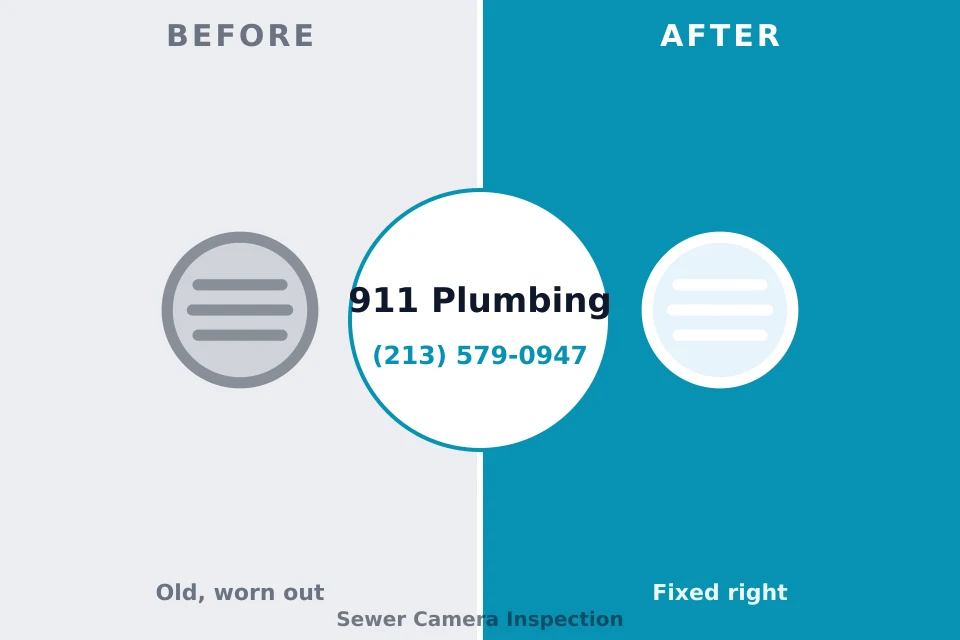 Before and after: plumbing repair Kirtland AFB, NM